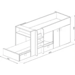 Bo1 Reversible Bunk Bed 200cm