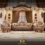6 pcs Handmade Ghenwa Brown Sofa Set 17