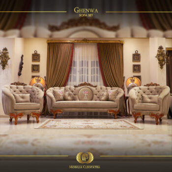 6 pcs Handmade Ghenwa Brown Sofa Set