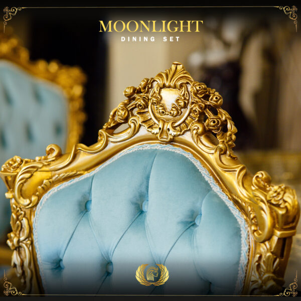 9pcs Handmade Moonlight Blue Dinning Set 15
