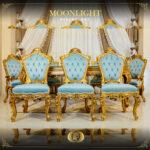 9pcs Handmade Moonlight Blue Dinning Set 17