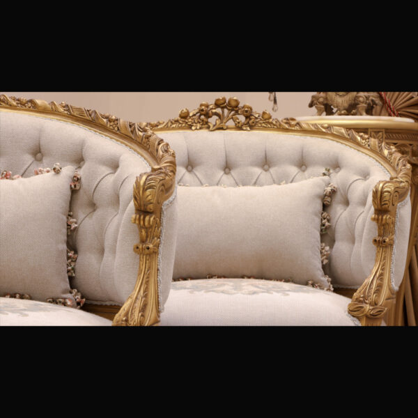 Handmade Bellagio Gold Chair 9