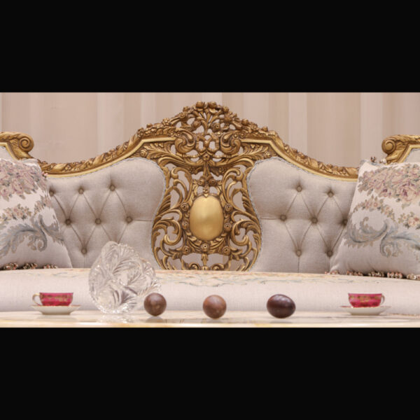 Handmade Bellagio Gold Loveseat 14