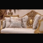 Handmade Bellagio Gold Loveseat 17