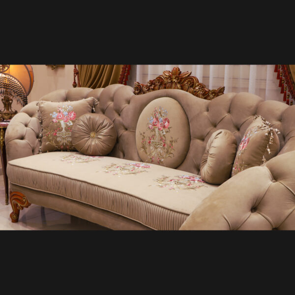 6 pcs Handmade Ghenwa Brown Sofa Set 11