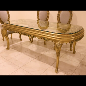 Handmade Bellagio Gold Dinning Table
