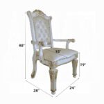 Vendome Executive Office Chair in Pearl Leather OF01518 By ACME 10