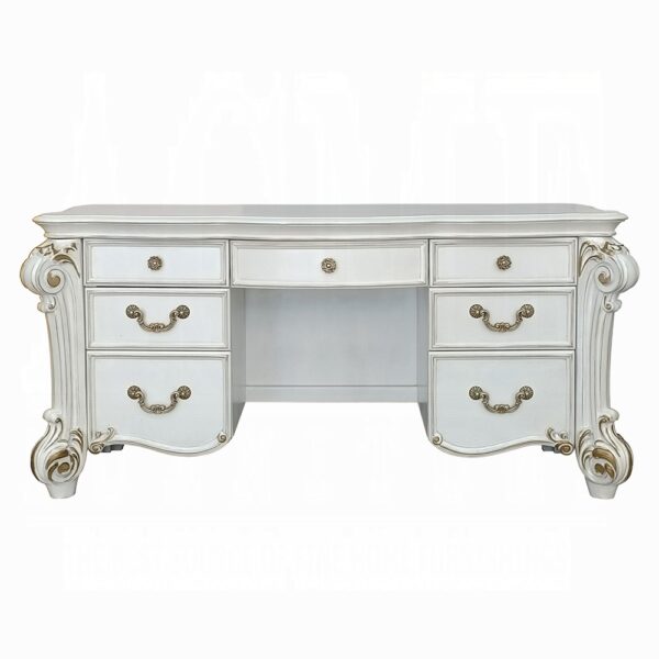 Vendome Vanity Desk in Antique Pearl Finish BD01507 By ACME 10