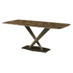 Mat, Shiny 311 Marble Dining Table By ESF Furniture