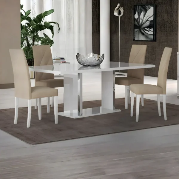 High Gloss Lacquer Lisa Dining Room Set Italy
