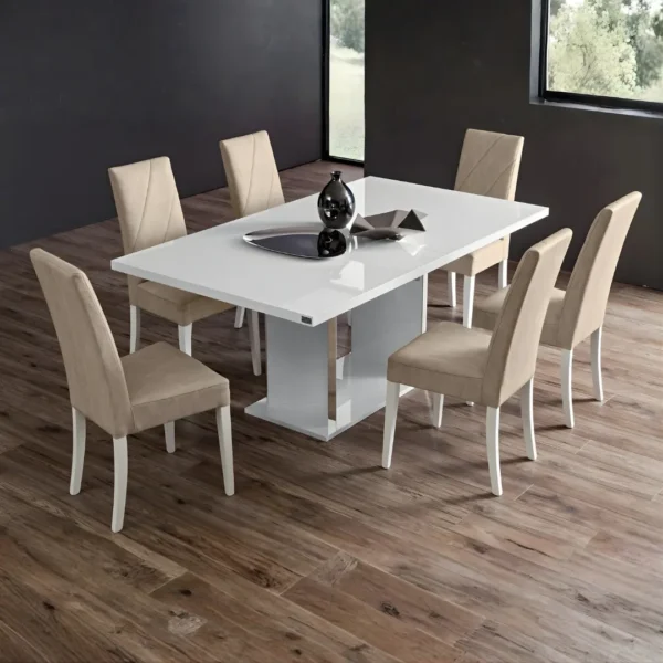 High Gloss Lacquer Lisa Dining Room Set Italy