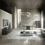 High Gloss Lacquer Vulcano 2 Door Curio Cabinet