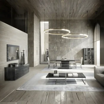 High Gloss Lacquer Vulcano 2 Door Curio Cabinet