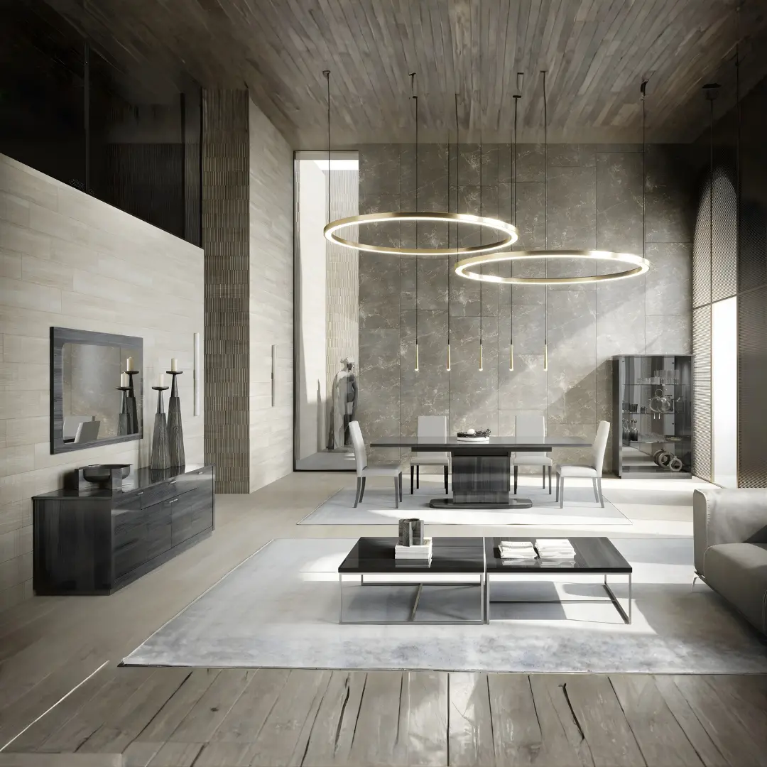 Vulcano Dining Set By Tomasella, Italy By Esf Furniture | Mobilia Cleopatra 3 High Gloss Lacquer Vulcano 2 Door Curio Cabinet