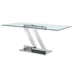 Shiny Zig Zag Dining Table By ESF Furniture