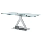 Shiny Zig Zag Dining Table By ESF Furniture