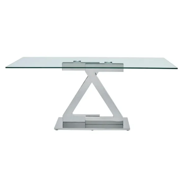 Shiny Zig Zag Dining Table By ESF Furniture