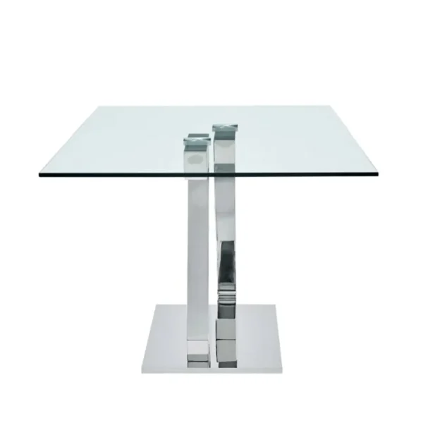 Shiny Zig Zag Dining Table By ESF Furniture