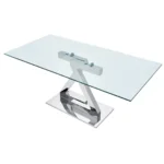 Shiny Zig Zag Dining Table By ESF Furniture