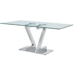 Shiny Zig Zag Dining Table