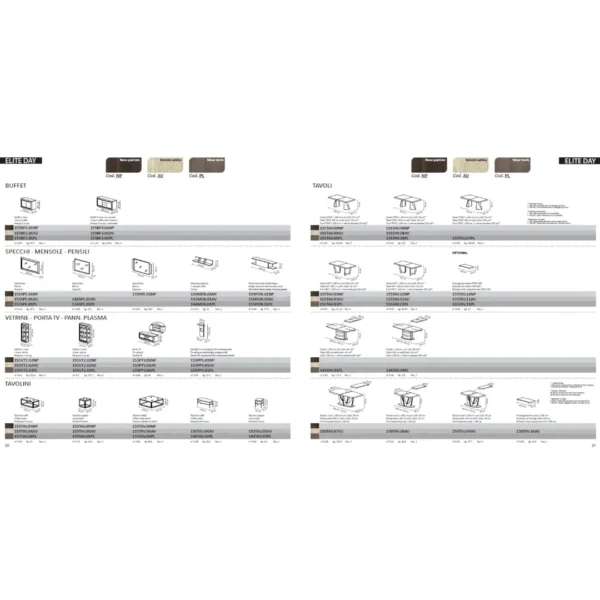 Elite Dining Room Furniture Ivory with Ambra “Rombi” Chairs By ESF Furniture - Image 5