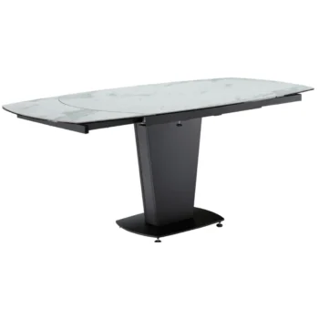 Mat, Shiny 2417 Marble Dining Table White