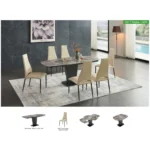 Mat, Shiny 2417 Marble Table Gray