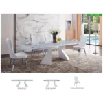 Shiny 992 Table and 6138 Chairs