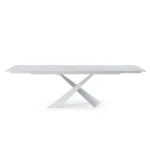 Shiny 9113 Dinning Table White with Extension