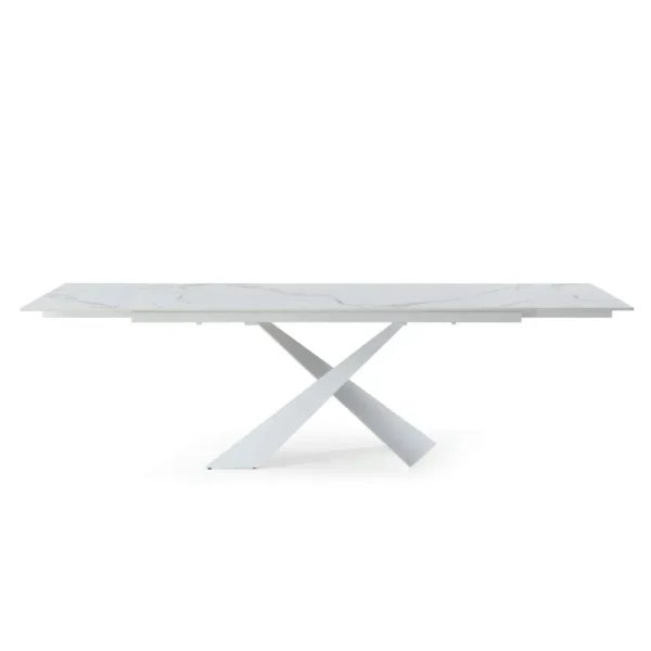 Shiny 9113 Dinning Table White with Extension