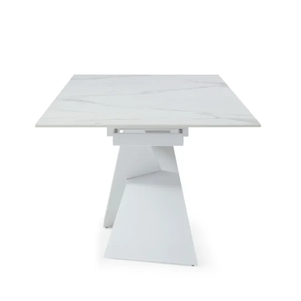 Shiny 9113 Dinning Table White with Extension
