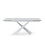 Shiny 9113 Dinning Table White with Extension