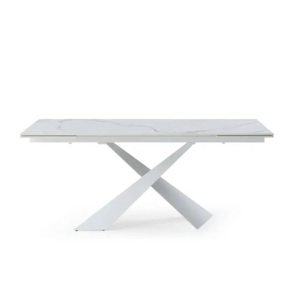 Shiny 9113 Dinning Table White with Extension