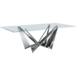 Shiny 2061 Modern Dining Table with Fixed Top