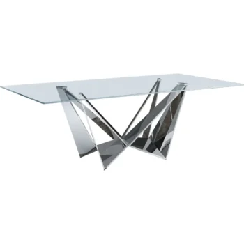 Shiny 2061 Modern Dining Table with Fixed Top