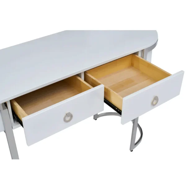 Shiny 131 Silver Marble Dining Set