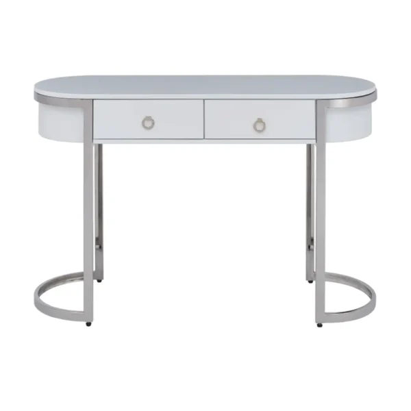 Shiny 131 Silver Marble Dining Set