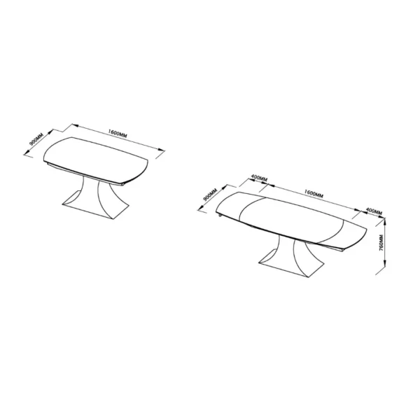 Mat, Shiny 9035 Table with 1254 Chairs and 3012 Buffet
