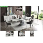 Mat, Shiny 9035 Table with 1254 Chairs and 3012 Buffet