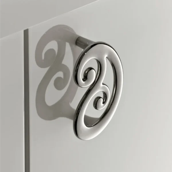 High Gloss Lacquer Roma Dining Set White, Italy