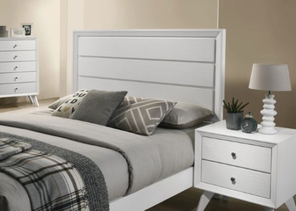 White Dortmund Bed CM7465WH By Furniture of America 10
