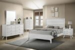 White Dortmund Bed CM7465WH By Furniture of America 17