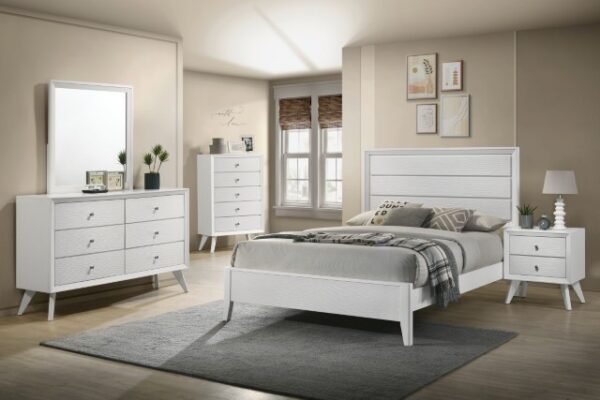 White Dortmund Bed CM7465WH By Furniture of America 12