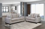 Beige West Action Loveseat SM7331-LV by Furniture of America Luxury Loveseats Mobilia Cleopatra 14 Beige West Action Loveseat SM7331-LV by Furniture of America 14