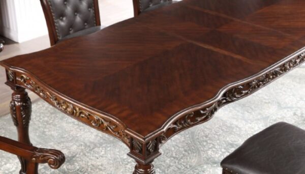 Brown Cherry/Espresso Nouvelle Dining Table CM3256CH-T By Furniture of America 10
