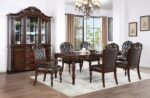 Brown Cherry/Espresso Nouvelle Dining Table CM3256CH-T By Furniture of America 17