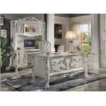 Bone White Dresden Computer Desk & Hutch OF01717 By ACME 14