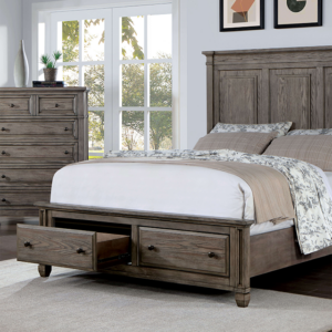Warm Gray Durango Bed CM7461GY By Furniture of America.