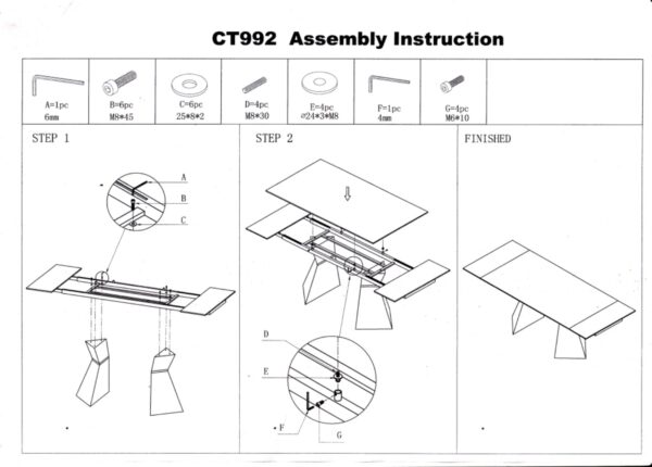 992-Table-and-6138-Chairs_dimension