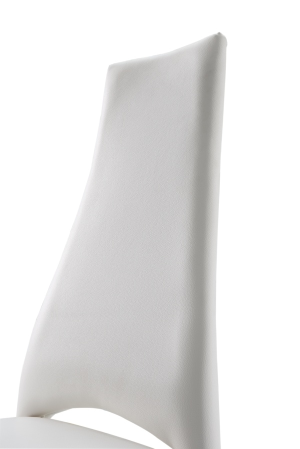 Mat, Shiny 2417 Marble Table White with 3405 White Chairs p11553 By ESF Furniture 38